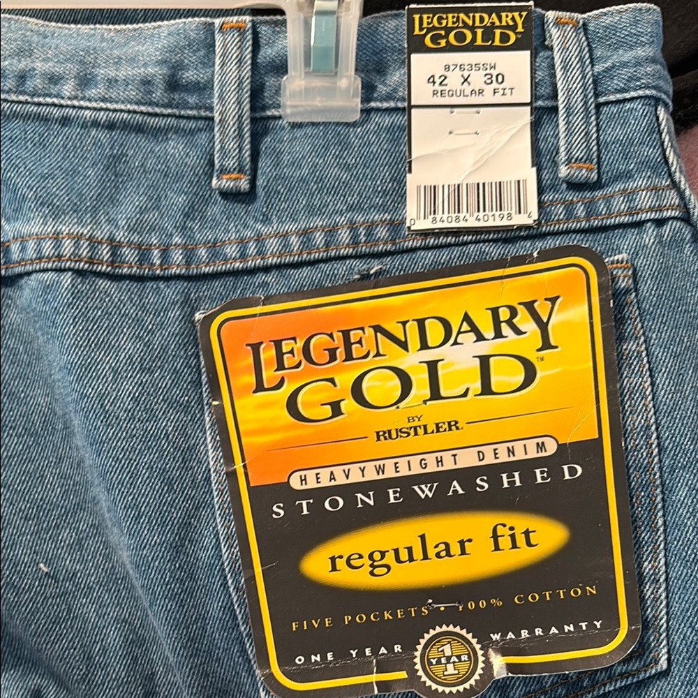 Vintage legendary gold heavyweight stonewashed Men's‎ Blue Jeans 42 x 30 502
